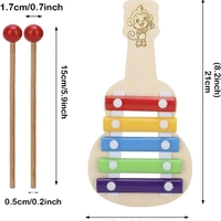 Wooden Handmade Rattles For Kids and New Born Babies Eco Friendly Musical Toys - Free Size, 10x10x10