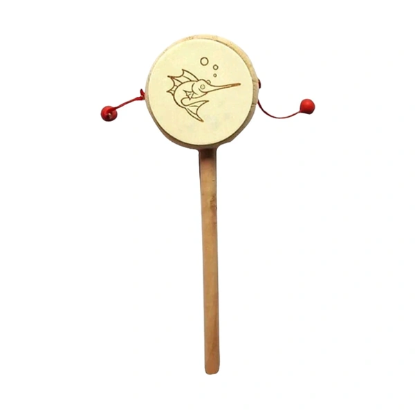 Wooden Handmade Rattles For Kids and New Born Babies Eco Friendly Musical Toys - Free Size, 10x10x10