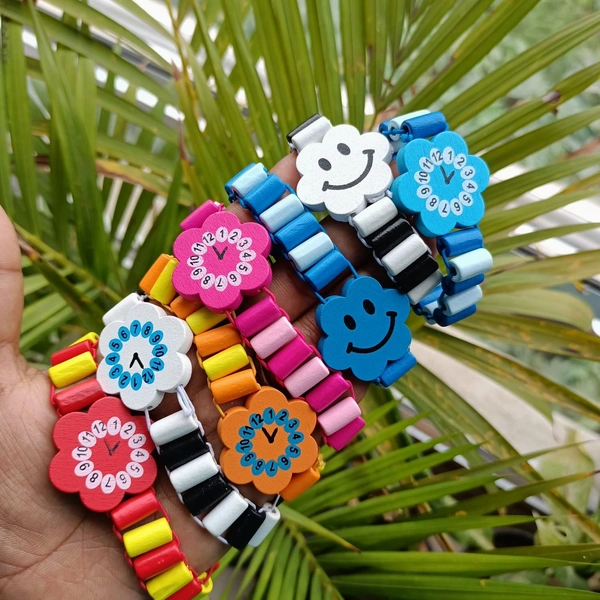 Wooden Handmade Dummy Baby Watch For Kids Pack of 1pcs Wooden Watch - 10x10x10