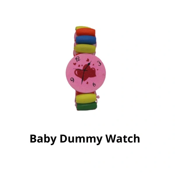 Wooden Handmade Dummy Baby Watch For Kids Pack of 1pcs Wooden Watch - 10x10x10