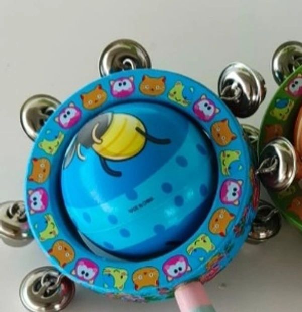 Wooden Jingle Bell Ball Rattle For New Born Babies Wooden Handmade Rattles - 10x10x10