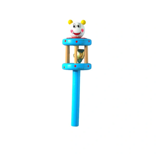 Wooden Handmade Cage Rattle For Infants Eco-Friendly Wooden Toys - 10x10x10