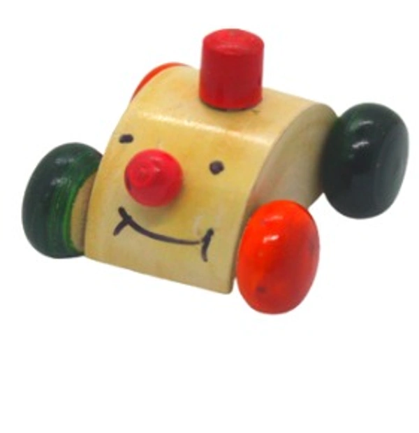 Wooden Traditional Organic Eco-Friendly Jumbo Jocker Car Pack of 1pcs For Kids  - 10x10x10
