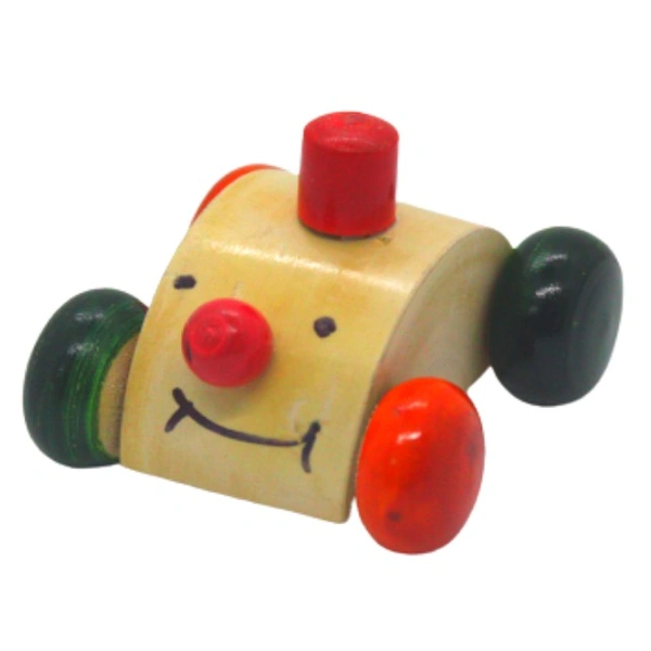 Wooden Traditional Organic Eco-Friendly Jumbo Jocker Car Pack of 1pcs For Kids  - 10x10x10