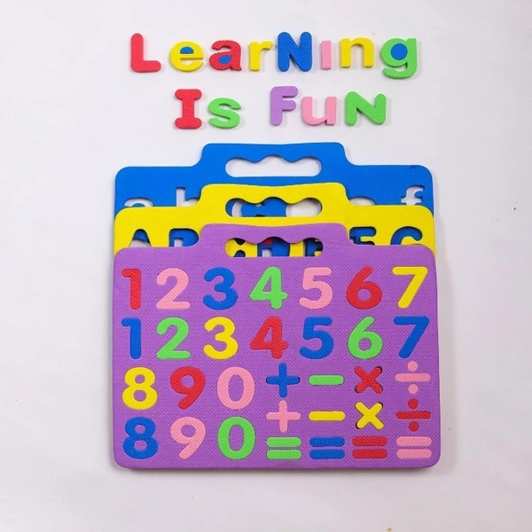 Puzzle Foam Learning Alphabets and Number For Kids Learning Kit For Kids Pack of 1pcs - 20x20x5