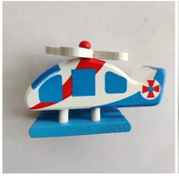 Wooden Miniature Helicopter Pack of 3pcs Light Weighted Wooden Miniature Toys For Kids Entertainment Helicopter Toy - 10x10x10