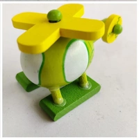 Wooden Miniature Helicopter Pack of 3pcs Light Weighted Wooden Miniature Toys For Kids Entertainment Helicopter Toy - 10x10x10