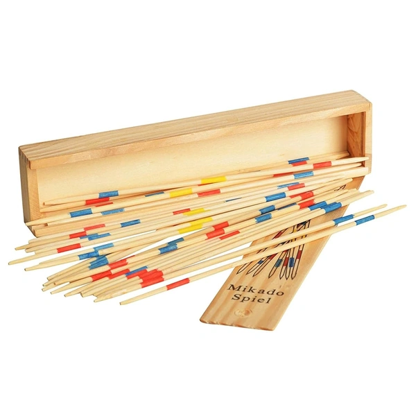Pickup Sticks | Wooden 31 Pick-Up Sticks | Best Return Gift | Fun Family Indoor Board Game for Adults and Kids 5+ Years (Pack of 1) - 10x10x10