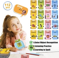 Talking Baby Flash Cards Educational Toys for 2 3 4 Years Old, Learning Resource Electronic Interactive Toys for 2-4 Year Old Boys Girls Toddlers Kids Birthday Gifts Ages 2 3 4 5 - 10x10x10