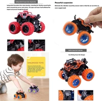 Monster Truck for Boys 3 4 5 6 7 Year Old,Push and Go Friction Powered Car Toys, Double-Directions Inertia Pull Back Vehicle Set, Birthday Party Gift for Kids - 10x10x10