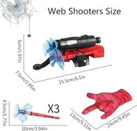 Spider Web Shooters Toy for Kids Fans, Hero Launcher Wrist Toy Set,Cosplay Launcher Bracers Accessories,Sticky Wall Soft Bomb Funny Children's Educational Toys - 10x10x10