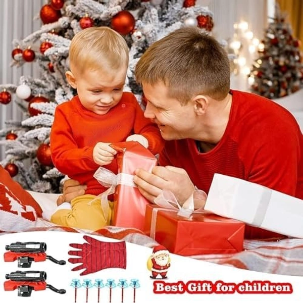 Spider Web Shooters Toy for Kids Fans, Hero Launcher Wrist Toy Set,Cosplay Launcher Bracers Accessories,Sticky Wall Soft Bomb Funny Children's Educational Toys - 10x10x10