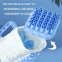 Electric Gatling bubble Gun for Kids with Soap Solution Indoor and Outdoor Toys for Toddlers Bubble Launcher Machine for Girls and Boys - 10x20x10