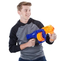 Surgefire Elite Blaster 15-Dart Rotating Drum, Slam Fire, Includes 15 Official Elite Darts for Children, Teens, Adults, Multicolor - 20x15x20