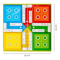 Classic Strategy Game Little Snakes and Ladders with Ludo 2 In 1 for Young Businessman - 10x25x10