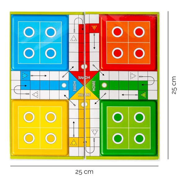 Classic Strategy Game Little Snakes and Ladders with Ludo 2 In 1 for Young Businessman - 10x25x10