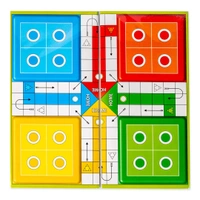 Classic Strategy Game Little Snakes and Ladders with Ludo 2 In 1 for Young Businessman - 10x25x10