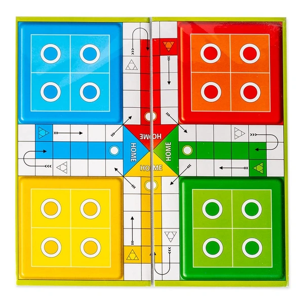 Classic Strategy Game Little Snakes and Ladders with Ludo 2 In 1 for Young Businessman - 10x25x10