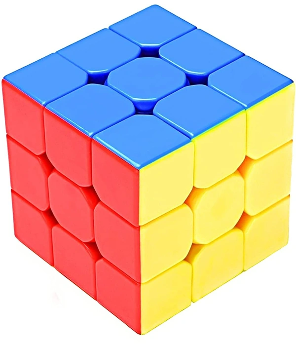 Rubik Cubes 3x3 High Speed Sticker Less Magic Puzzle Cube Game Toy (3x3) - 10x10x10