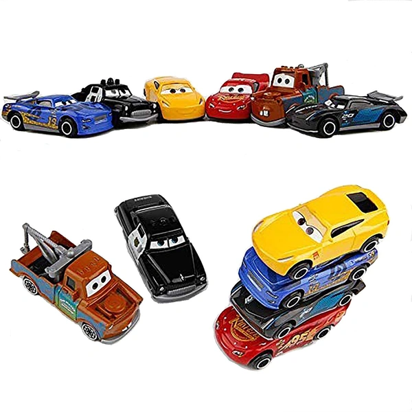 Pack of 6 Mini Racers Derby Racers Series Diecast Cars Suitable for Children, High Speed Unbreakable Diecast Metal Toy Car - (Die-Cast Car Set of 6 pc) - 10x20x10