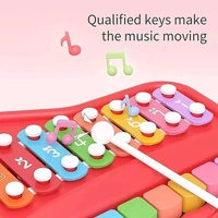 2 in 1 Xylophone Toy (8 Multi-Coloured Key) | Instrumental Baby Piano for Toddlers and Kids | Keyboard Musical Learning - 10x20x10
