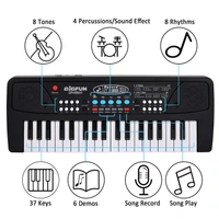 Key Piano for Kids Instrumental Piano With Mic Dc Power Option Recording (Charger not Included) - 40x20x10