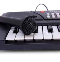 Key Piano for Kids Instrumental Piano With Mic Dc Power Option Recording (Charger not Included) - 40x20x10