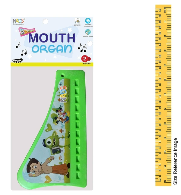 Musical Mouth Organ Senior Disney & Marvel Printed Toy Musical Instrument for Kids (Assorted Colours & Designs) - 10x10x5
