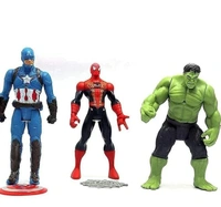 Avengers Toy Set of 5 Twist and Move Marvels Super Hero Characters Action Figure Play Set : Captain America, Hulk, Thor, Iron Man and Ant Man Best Gift for Birthday for Baby Multicolor - 10x10x10
