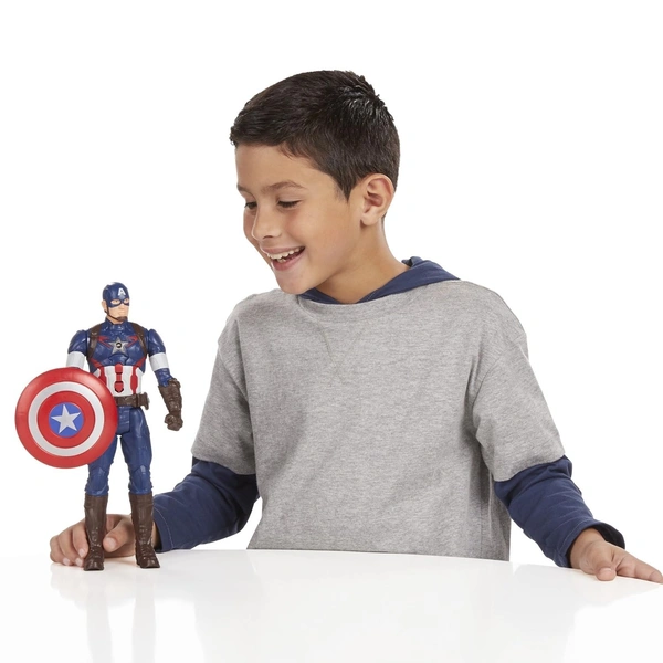 Marvel Avengers End Game Captain America 6-Inch-Scale Marvel Super Hero Action Figure Toy Captain America - 10x15x10