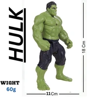 Marvel Avengers Hulk Action Figure Toy for Boys - 7-Inch Superhero Action Figure with Lights - Best Gift for Boys and Girls (1 Piece) - 10x15x10