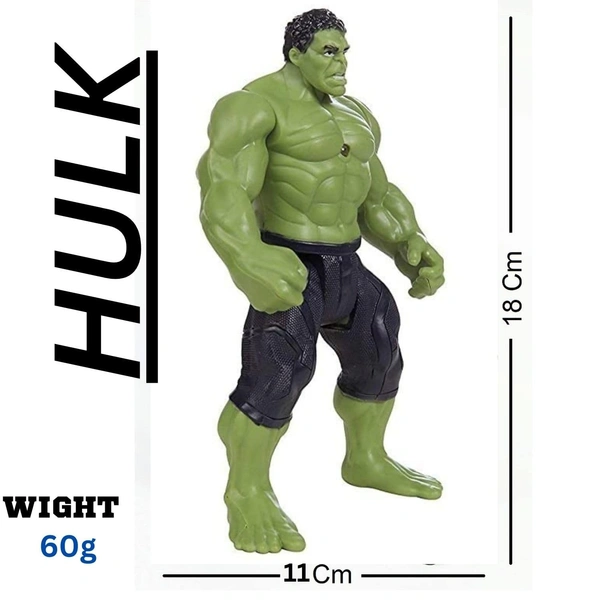 Marvel Avengers Hulk Action Figure Toy for Boys - 7-Inch Superhero Action Figure with Lights - Best Gift for Boys and Girls (1 Piece) - 10x15x10