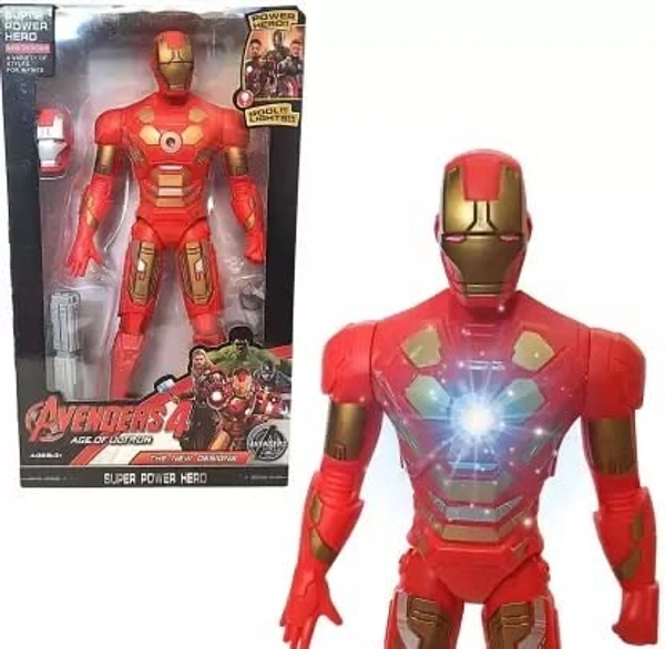 Marvel Iron Man Action Figure Avengers (8 Inches, Multicolor), Toys for Kids Ages 3 and Up - 10x15x10