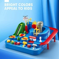 Car Race Tracks for Boys | Car Adventure Toys for 3 4 5 6 7 8 Year Old Boys Girls, City Rescue Toy Vehicle Car Track Playsets for Toddlers - 20x25x20