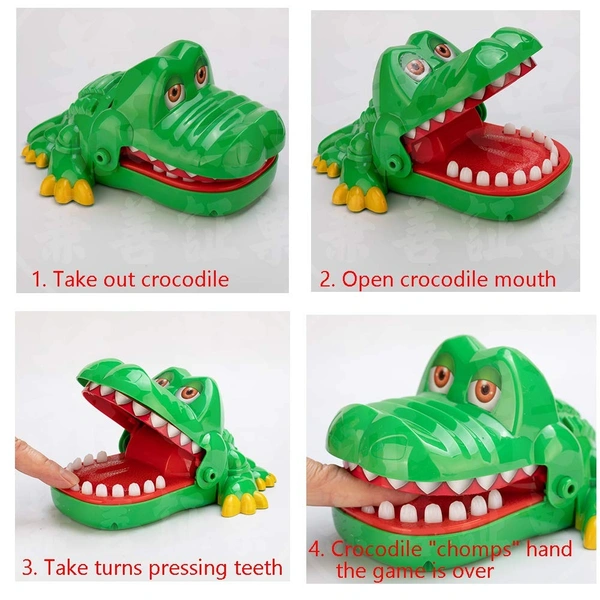 Crocodile Teeth Toys for Kids | Crocodile Biting Finger Games Toddlers Toy | Educational Learning Preschool Toy Dentist Games with Sounds Funny Alligator - 10x10x10
