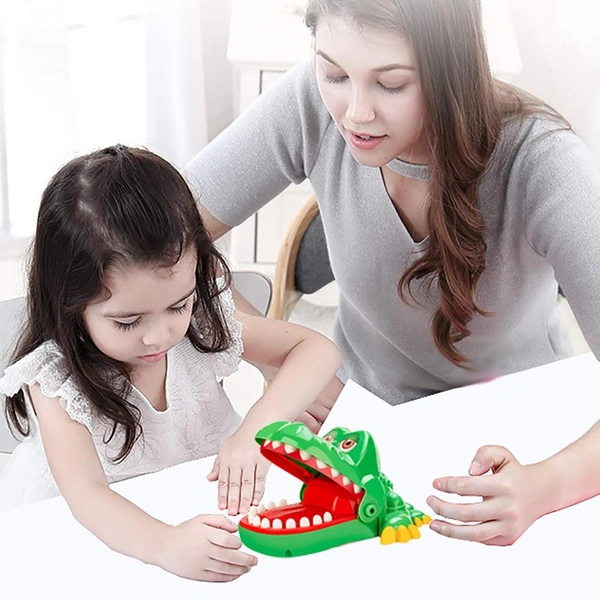 Crocodile Teeth Toys for Kids | Crocodile Biting Finger Games Toddlers Toy | Educational Learning Preschool Toy Dentist Games with Sounds Funny Alligator - 10x10x10