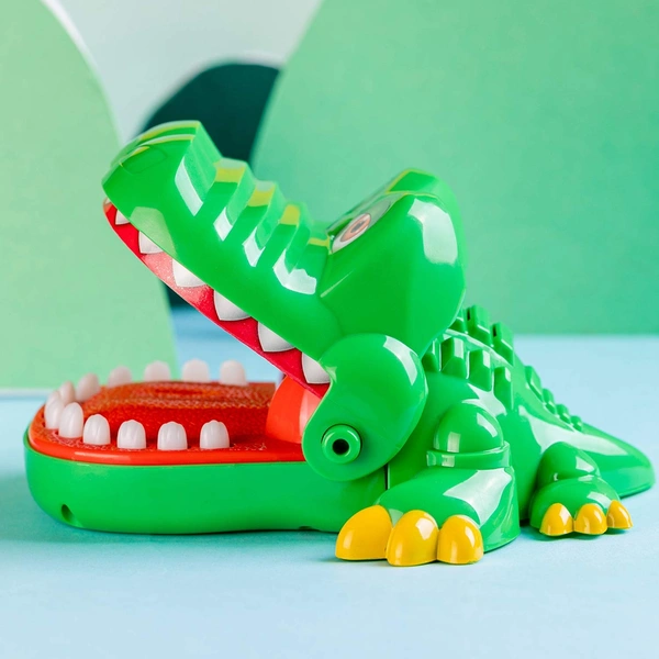 Crocodile Teeth Toys for Kids | Crocodile Biting Finger Games Toddlers Toy | Educational Learning Preschool Toy Dentist Games with Sounds Funny Alligator - 10x10x10