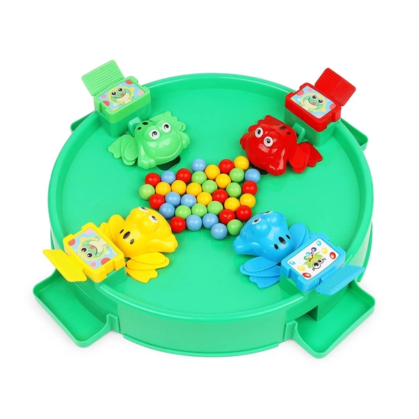 Frog Eat Beans Game-4 Players-61038|Eat The Beans| Hungry Frog Game for Kids| Multiplayer Games | Game for 4 Players| Board Game - 10x10x10