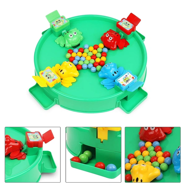 Frog Eat Beans Game-4 Players-61038|Eat The Beans| Hungry Frog Game for Kids| Multiplayer Games | Game for 4 Players| Board Game - 10x10x10