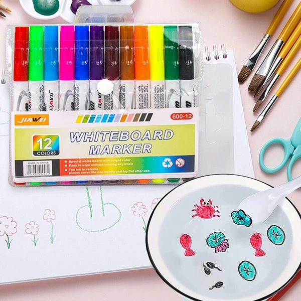 Magical Water Painting Drawing Set for Kids, Magical Water Floating Ink Marker Pen, Drawing Educational Toys Doodle Pen Gift Crafts for Kids (Set of 7) - 10x10x10