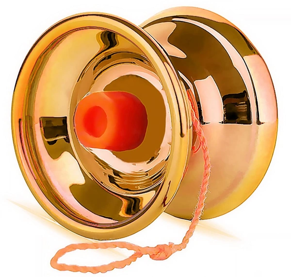 High Speed Magic Metal YoYo Spinner Toy Metallic Finish Yo-Yos Ball for Kids Adult Beginner & Professional ( Random Color,1 Pc) - 10x5x5