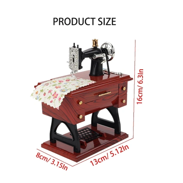 Tailoring Sewing Machine Miniature For Home Decor Pack Of 1 
