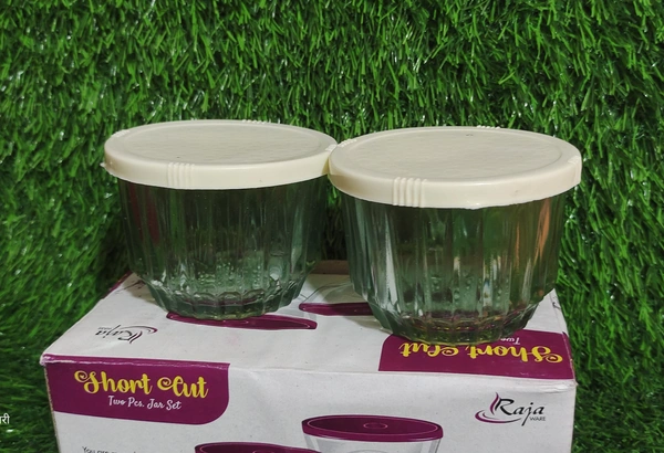 Glass Jar Set of 2