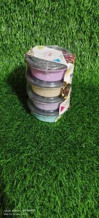 Set Of 4 Plastic Jar Dibbi