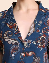Georgette Flared Top - San Juan, 4XL, Free