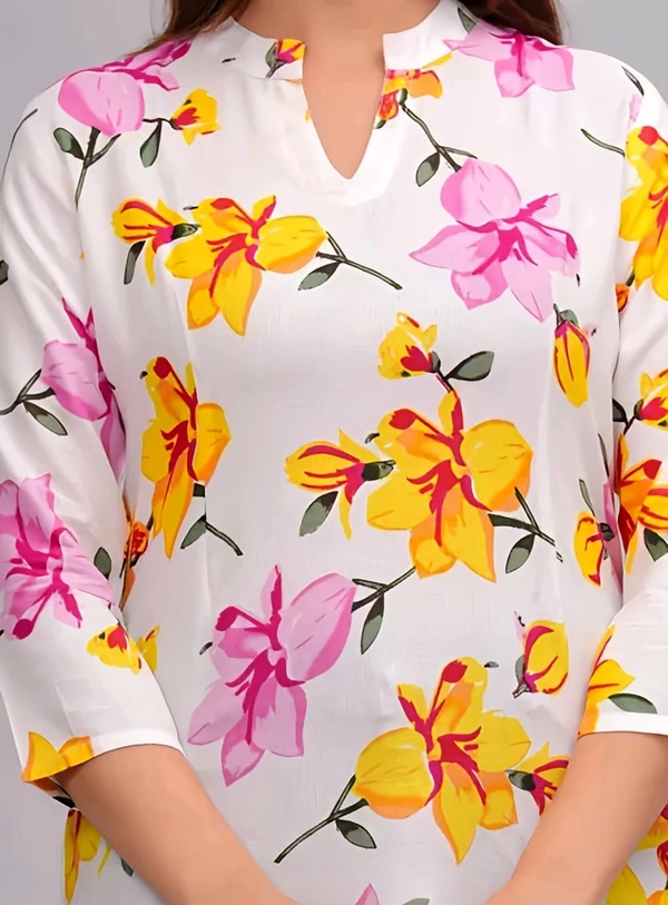 Casual Top - White, L, Free