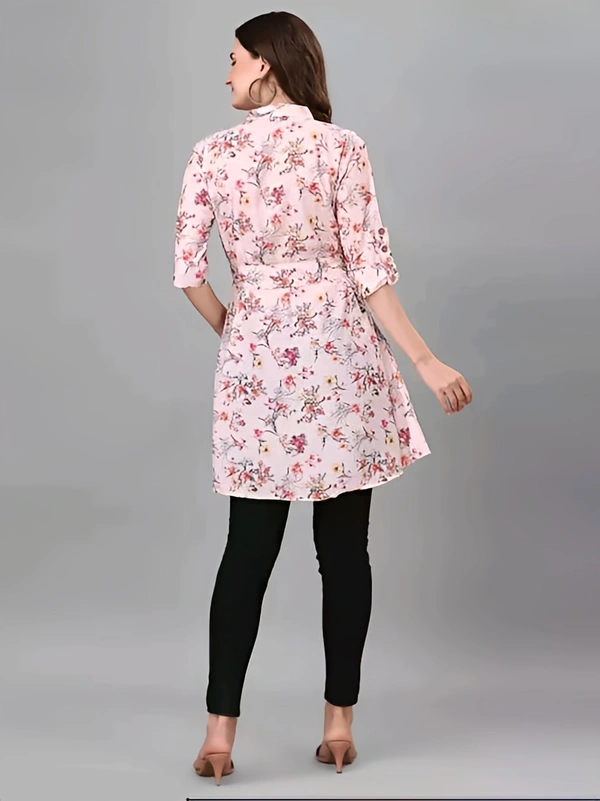 Printed Tunic  With Belt - We Peep, M, Free