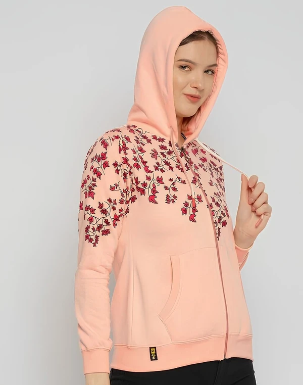 Peach Hooded Sweatshirt - Peach, L, Free