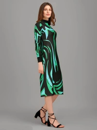 Bodycon Dress - Multicolor, L, Free
