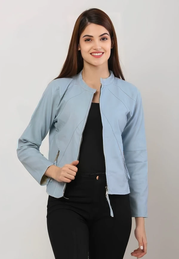 Casual Jacket - Sky Blue, L, Free